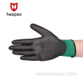 Hespax Nylon Pu Work Electrical Anti-static ESD Gloves